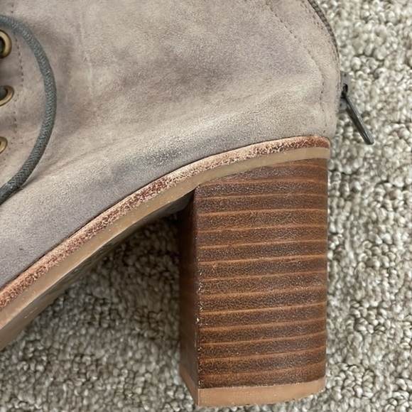 Jeffrey Campbell Taupe CORS Lace Up Open Toe Heels - Picture 10 of 10